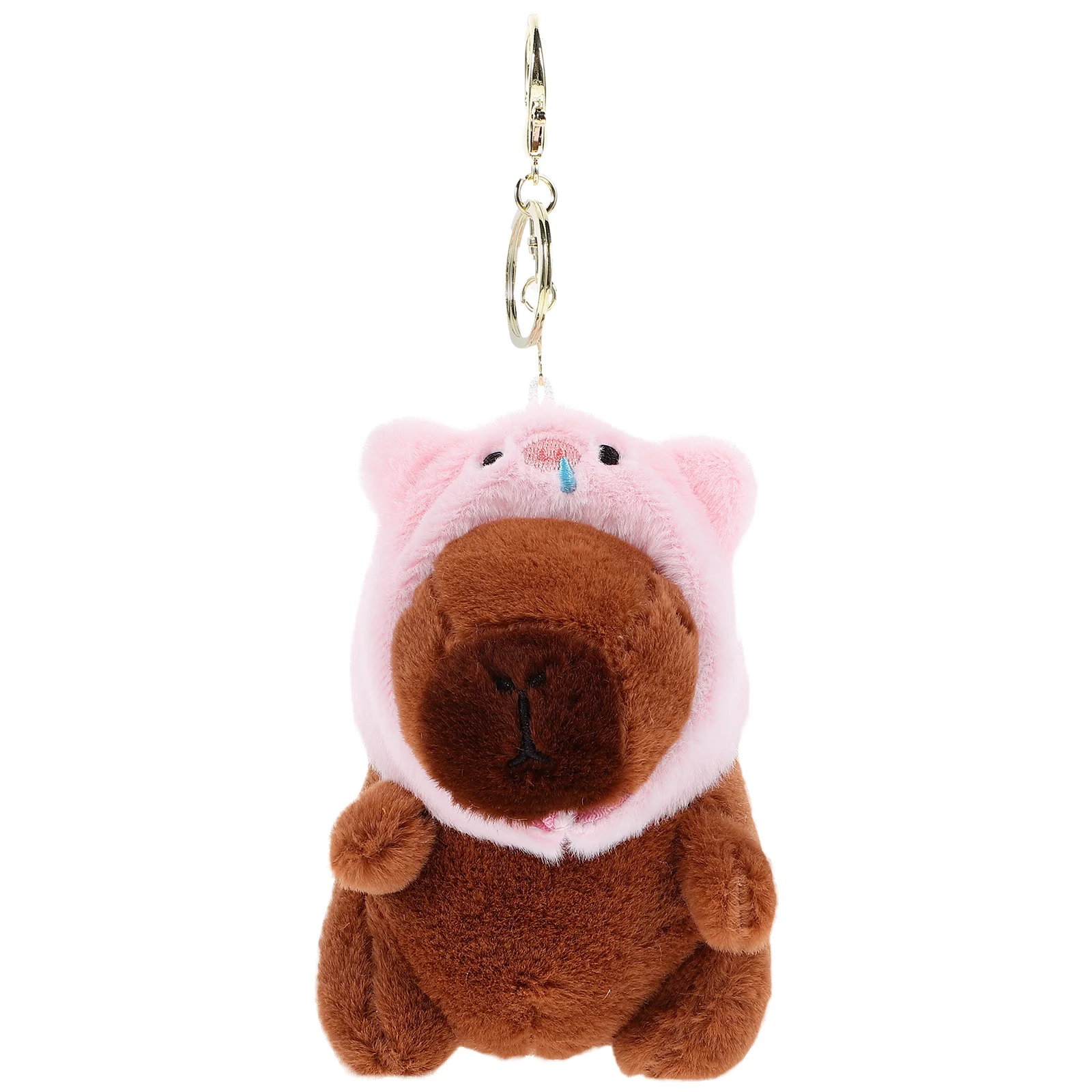 

Key Ring Capybara Keychain Lovers Holder Keychains for Backpacks Pp Cotton Aesthetic