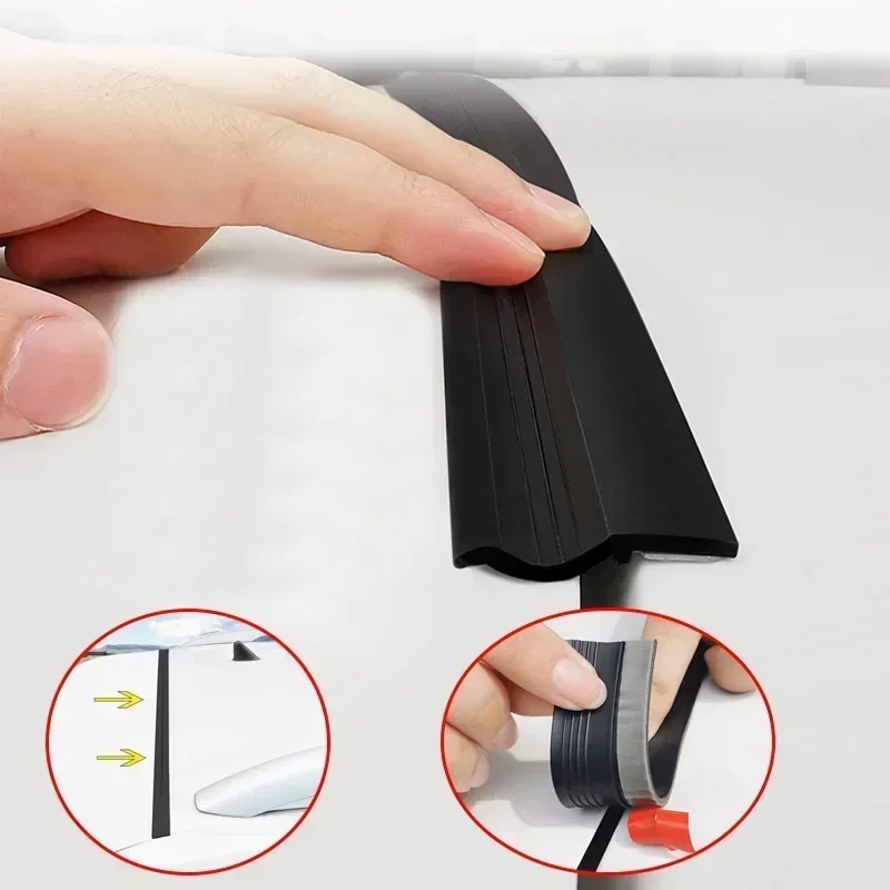 Car Trunk Cover Edge Sealing Strip For BMW LADA Honda Nissan Toyota KIA Chery MG Mazda SUV MPV Hatchback DIY 1.6m Universal