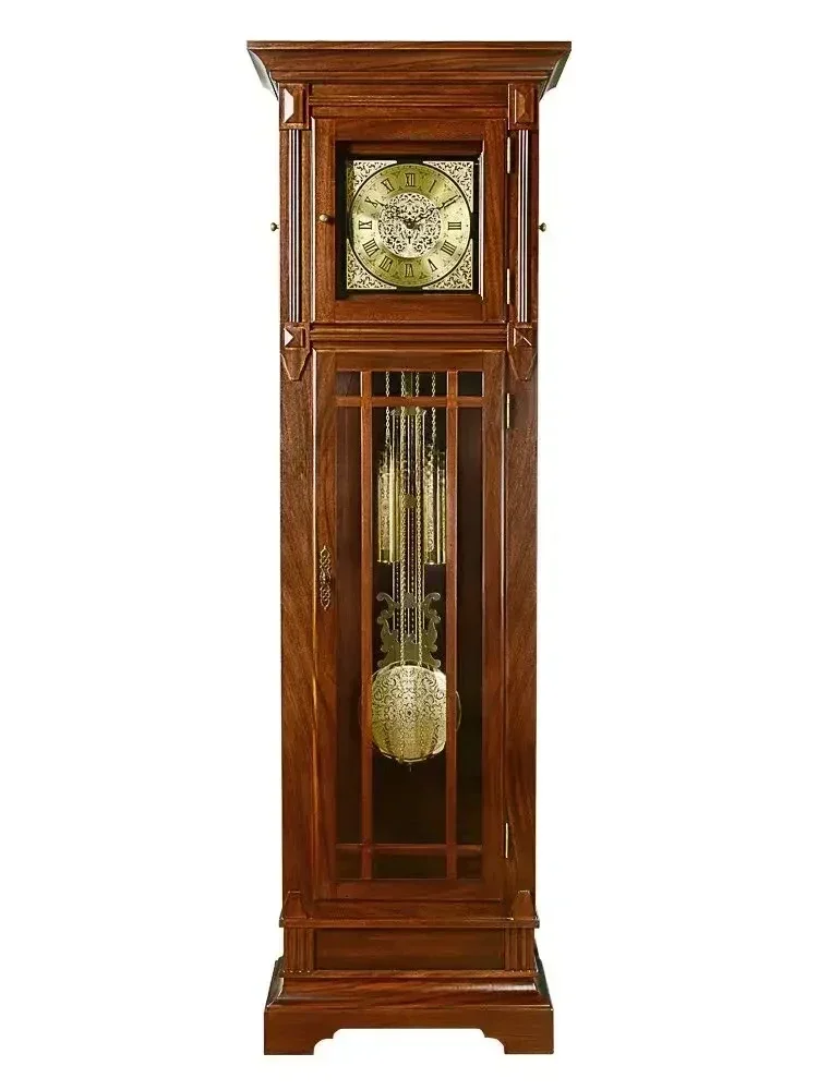 

Living Room Simple Modern Floor Clock Solid Wood Chinese Retro Mechanical Floor Clock
