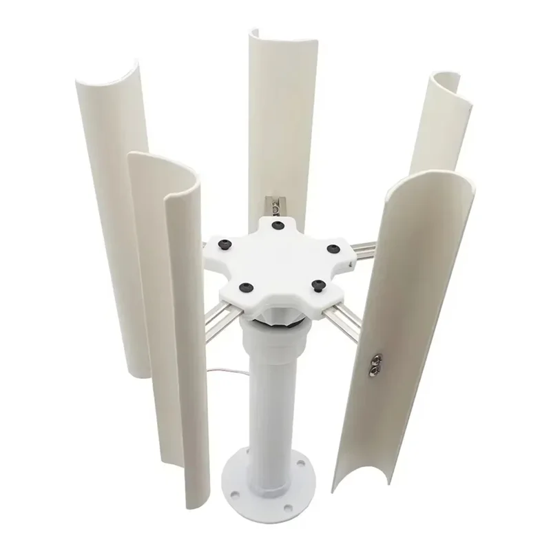 

5 Blades 20W Vertical Wind Turbine DIY Model Three Phase Permanent Magnet Brushless Generator Low Speed Windmill