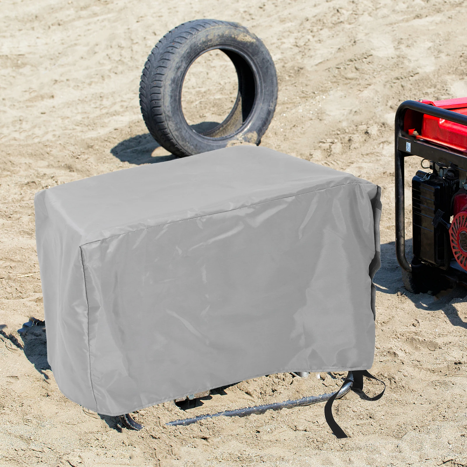 

Generator Waterproof Cover Covers for Generators Running outside Heavy Outdoor Grey Dust Equipment