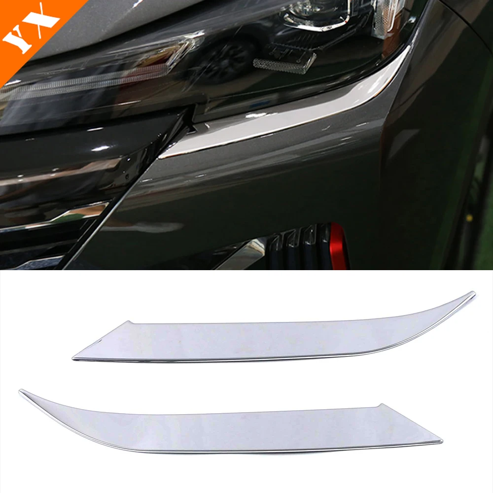 

Chrome Car Exterior Headlight Trim Head Light Eyebrow Decor Anti Scratch Protection Cover For Changan CS55 Plus 2 Gen 2022-2024