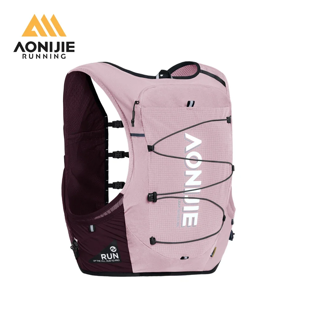 

AONIJIE Pink New C9116 Hydration Vest Backpack 10L Fits 6.8 Inch Phones Lightweight Hydration Pack for Trail Run Race Marathon