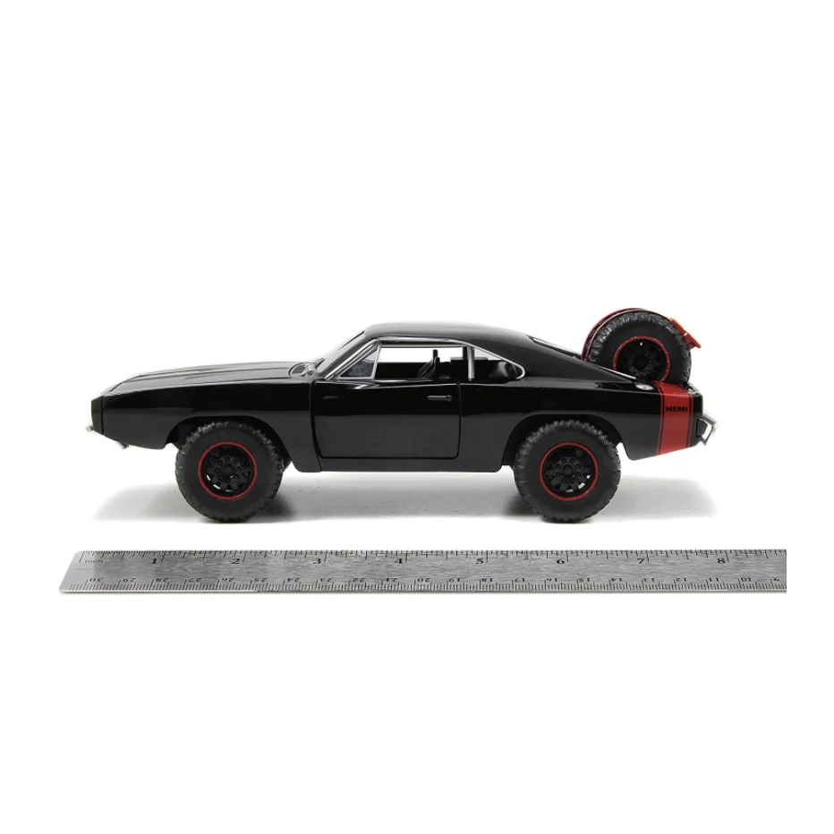 Jada Toys Fast & Furious 1:24 scale Diecast Model 1970 Dodge Charger R/T Off Road Toys for Kids and Adults Black