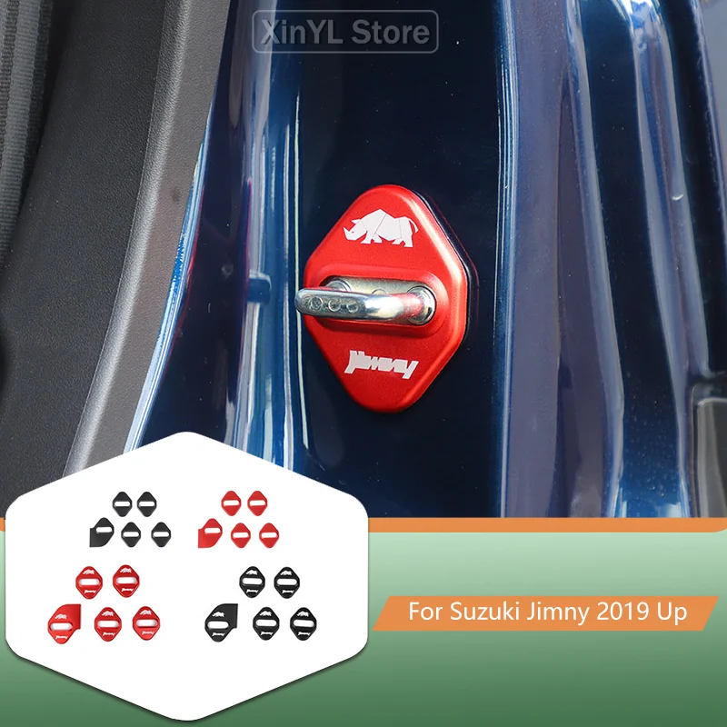 

Крышка дверного замка автомобиля, декоративные наклейки для Suzuki Jimny 5-дверный 2019 Up, внешние аксессуары для автомобиля