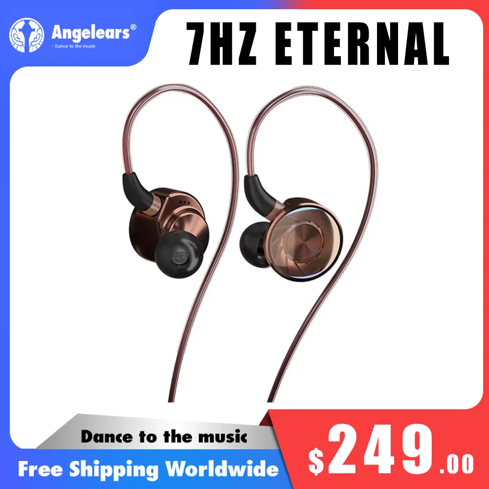 7HZ ETERNAL Dynamic In-Ear Earphone 10th Anniversary Earbuds with MMCX Cable Headphone 7HZ Timeless