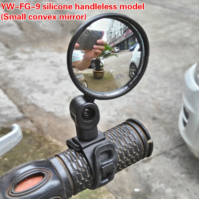 1/2PC Bike Mirror 360 Degree Adjustable Rotatable Handlebar Mirror Wide Bycicle Accessories Cycling Rear View Mirror Accesorios