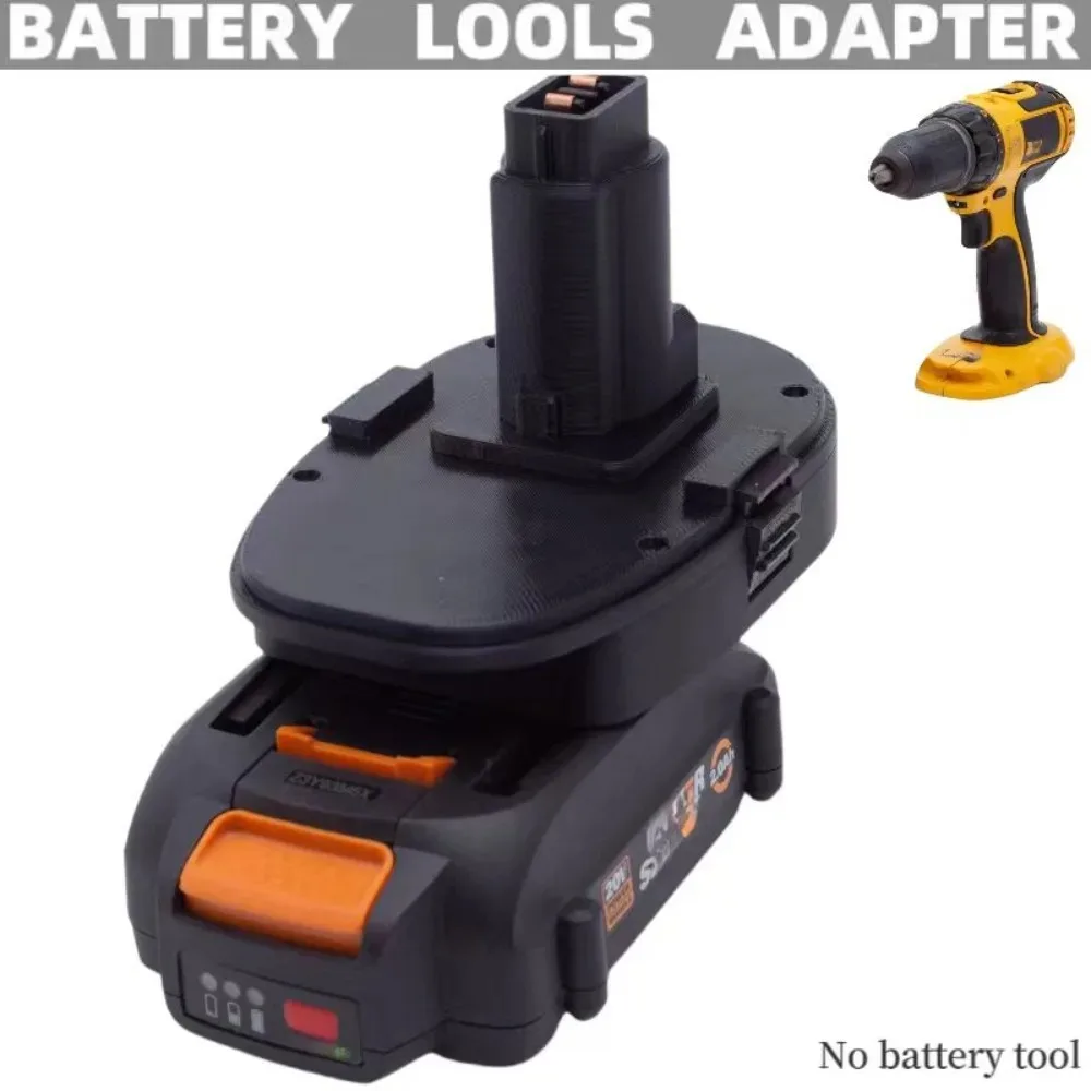 Imagem -06 - Bateria Converter Adaptador para Worx 6pin Bateria Compatível para Dewalt 18v Níquel Ferramentas Broca Elétrica Acessórios Adaptadores Apenas