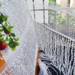 20cm Wide Lace Sequin Dress Tassels Fringe Trim for Sewing Garniture Couture Long Skirt Trims Crafts Decorative Fringed