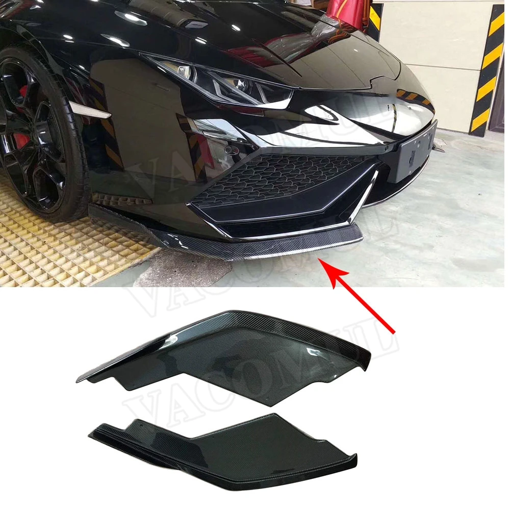 

VACOMUL Front Bumper Lip Splitters Apron Carbon Fiber for Lamborghini Huracan LP600 LP610 Coupe 2014-2017 D Style Car Styling