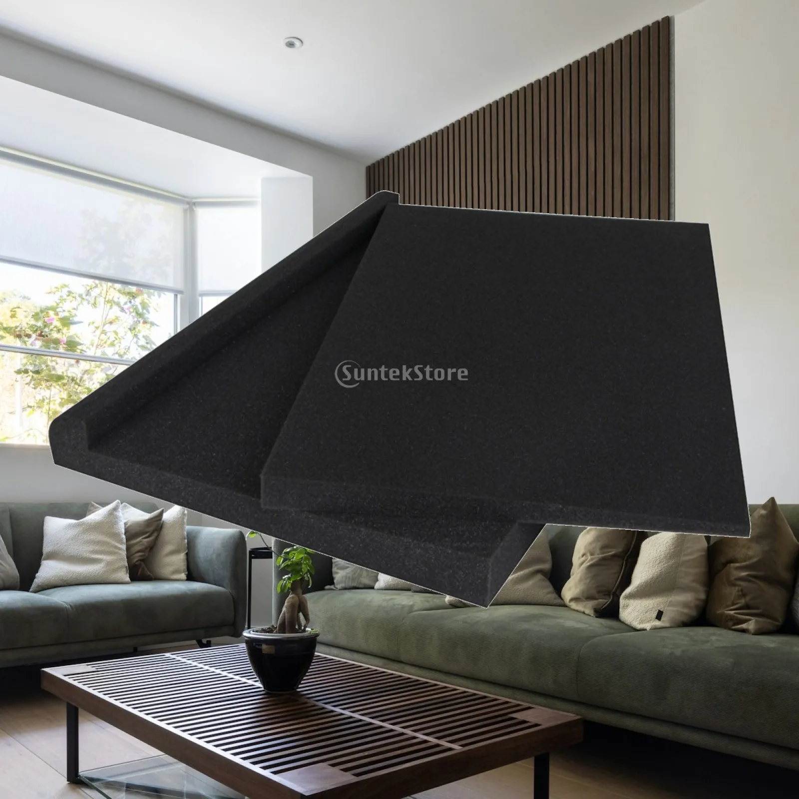 Acoustic Isolation Pads Non Slip Acoustic Foam High Density Shock Proof Studio Monitor Isolation Pads for 8 inch Monitors