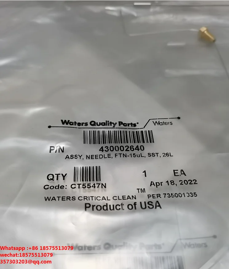 Untuk Air 430002406 430002447 HPLC/UPLC FTN Jarum Injektor, 15uL,30uL, Baru