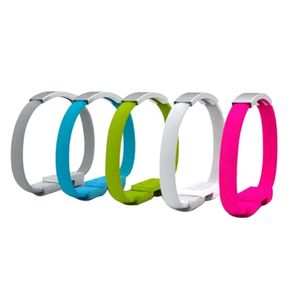 

Portable Bracelet USB Cable Fast Charging Micro USB Type C Charge Wire Cord For iPhone 15 14 13 Pro X Samsung Xiaomi Huawei
