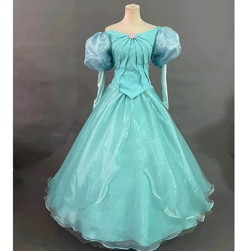 

2025 aaa Ariel Princess Fashion Cosplay Costume Dress For Halloween Party Costumes Custom-Made