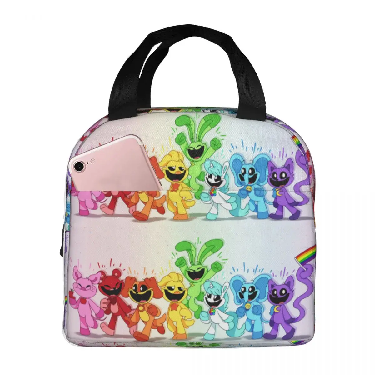 

CatNap Smiling Critters Insulated Lunch Bag for Women Office Cooler Thermal Food Box Tote Portable Lunch Boxes Container