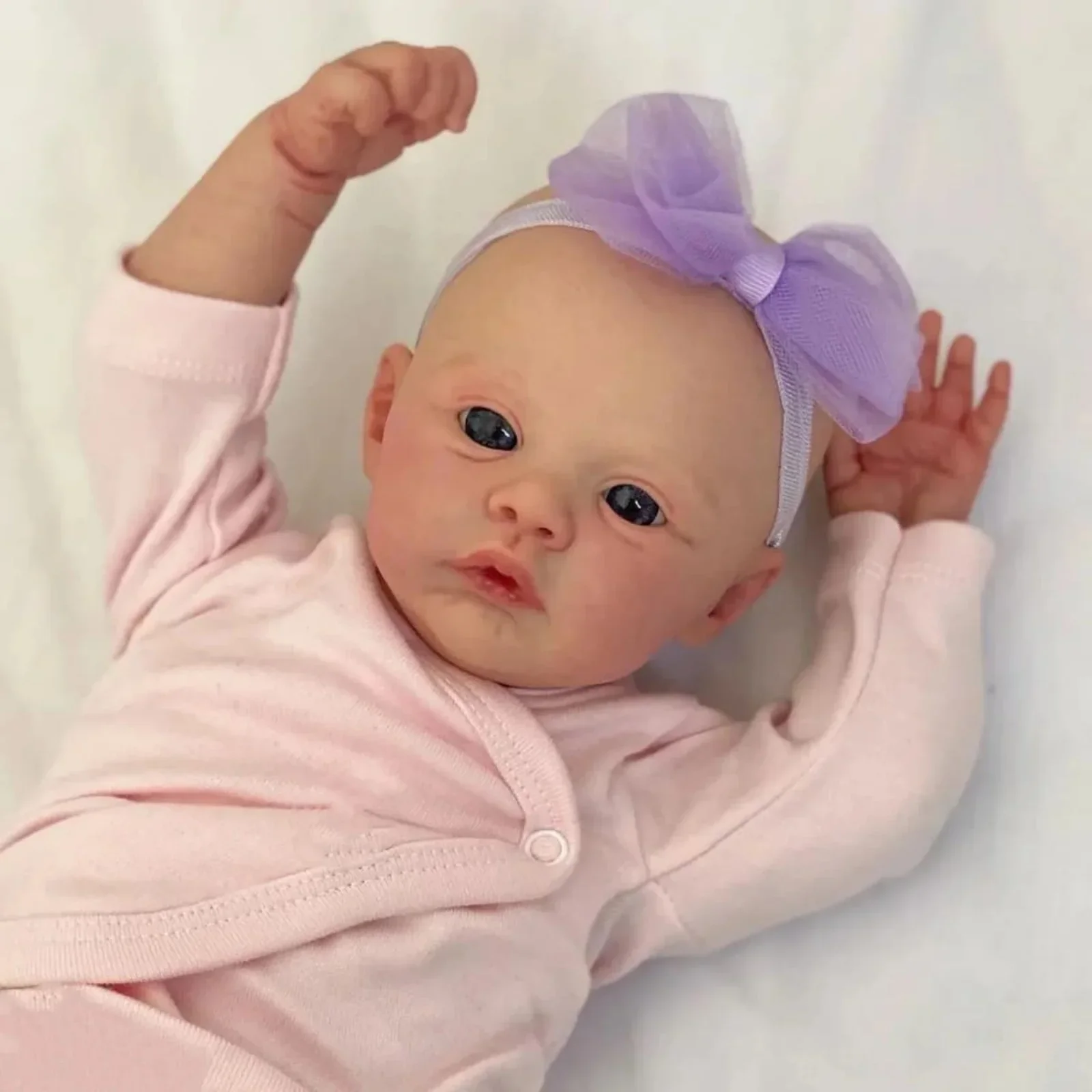 Risbecko 18 Inch Realistic Reborn Baby Doll - 45cm Handmade Reborn Preemie Baby Newborn Kids Toy Figure Gift Girl Dolls