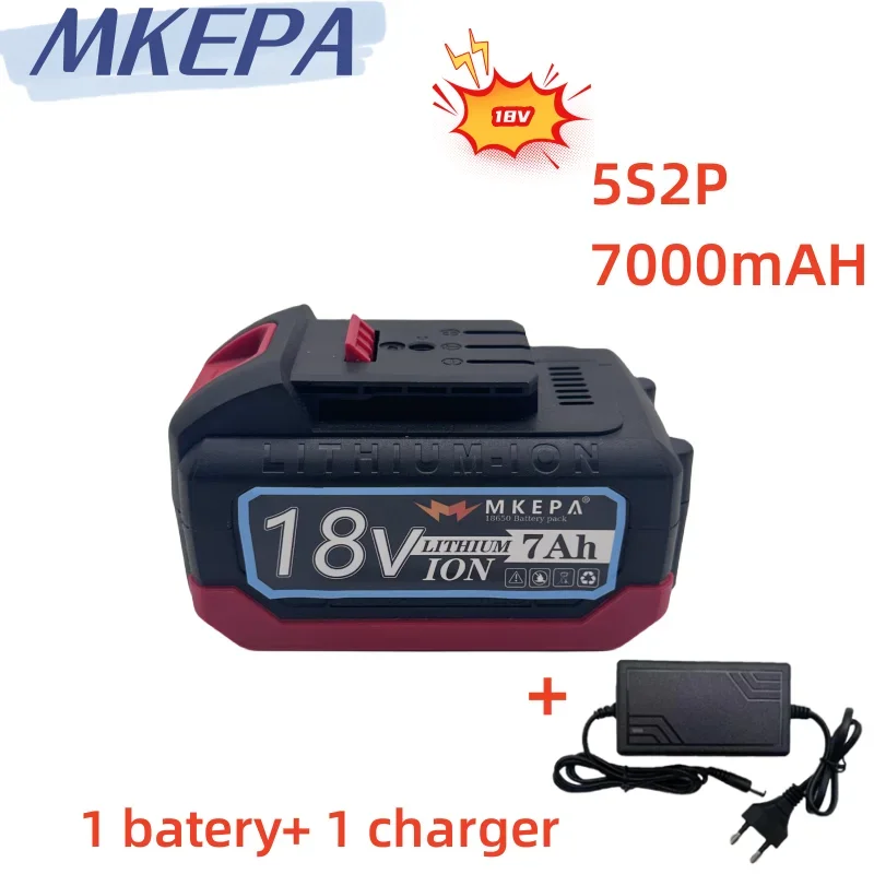 Lithium-ion 18V 7000mAh Rechargeable Power tool Battery Suitable for Dayi 21v Cordless Electric Wrench Car impact wrench battery