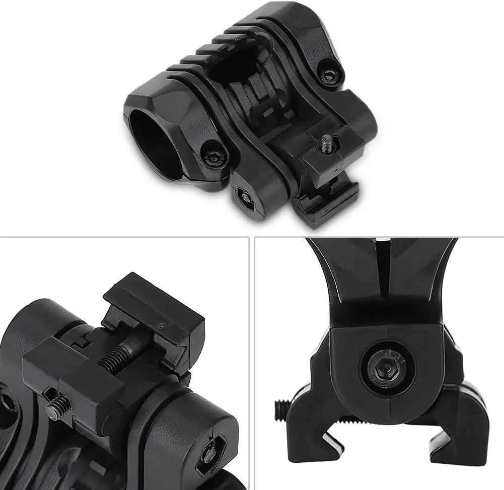 Soporte linterna casco táctico – Montaje rápido rail Picatinny - imagen 3
