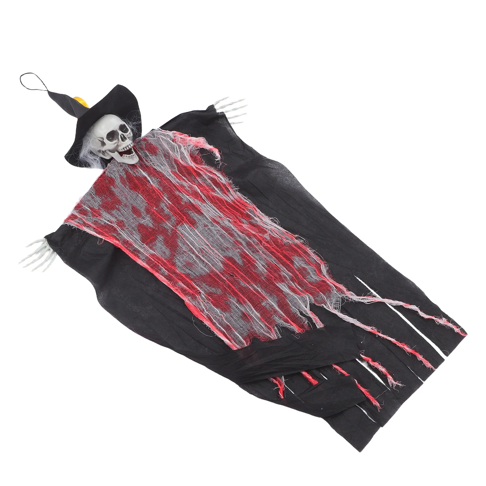 

Halloween Hanging Ghost Decoration Long Flowing Robe Scary Skull for Patio Garden Haunted House Outdoor Party Decor
