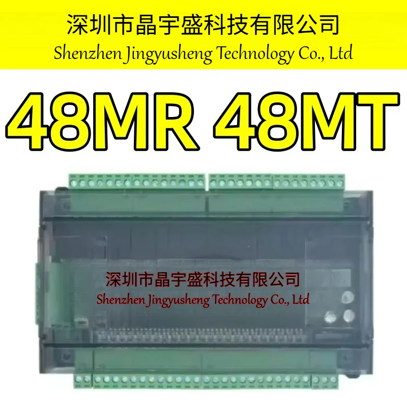 New Original FX1N FX2N FX3U 48MR Or 48MT, 6AD 2DA PLC RS232 RS485 Modbus RTU 24VDC