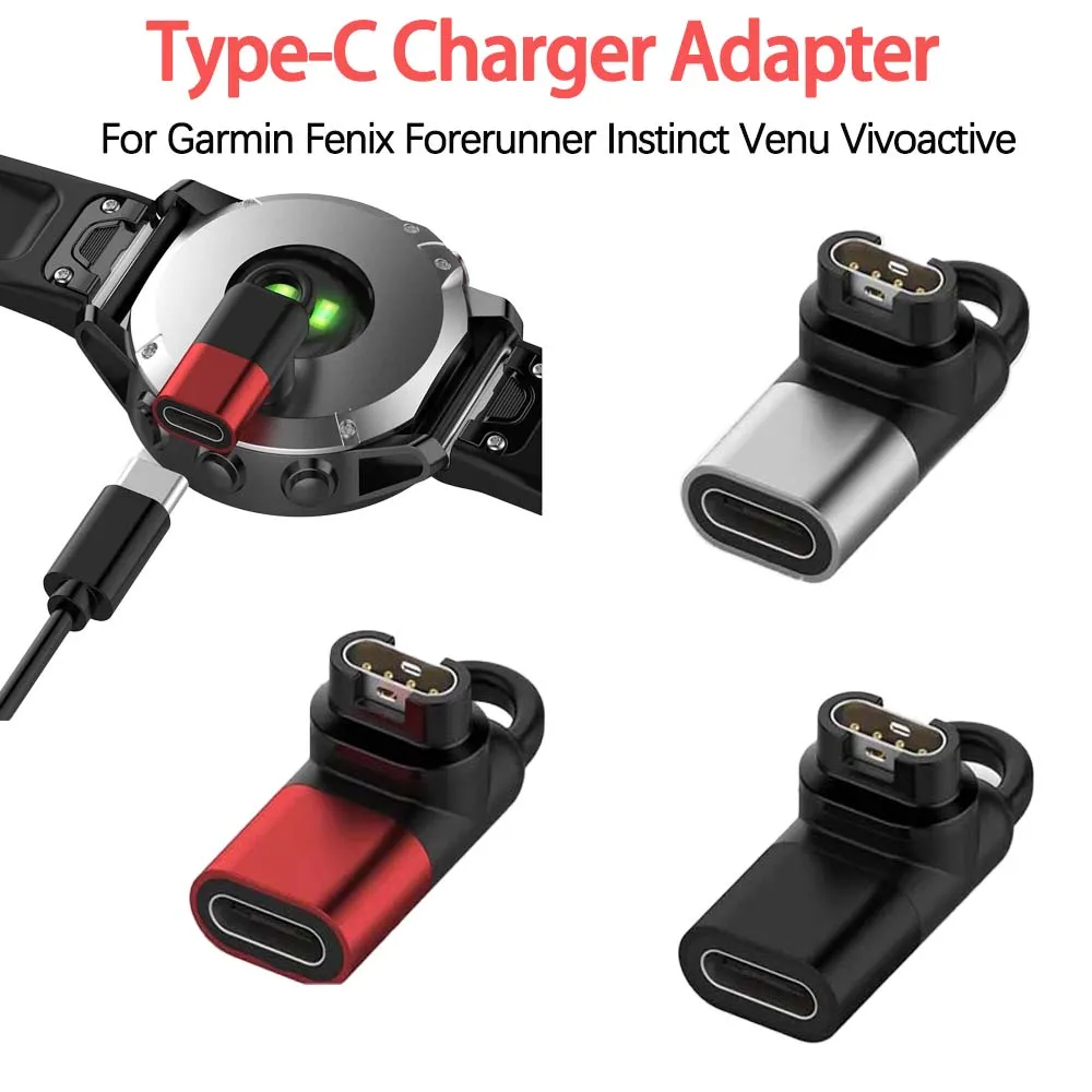 

Charging Adapter For Garmin Fenix 8/7/7S/7X/6/6S, Forerunner 970/570/965/55,Instinct, Venu 3S/SQ,Vivoactive 6/5-Type-C adapter