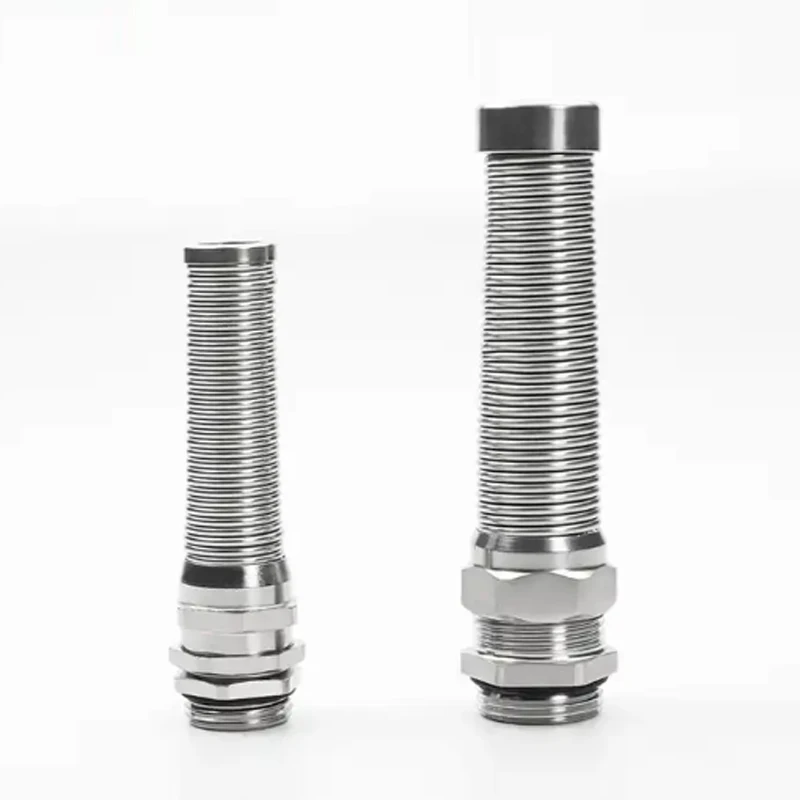 

M20 Cable Gland Strain Relief Waterproof Brass Metal Spiral PG9 Small Metric Thread Cord Grips Connector Anti Bending Protector