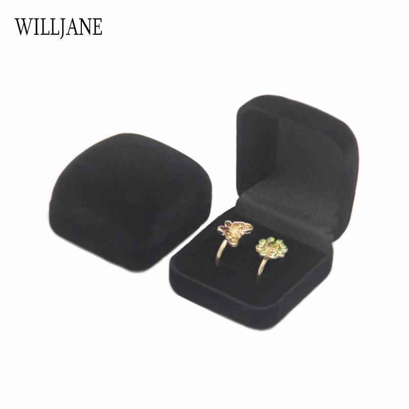 Caja de anillos de boda doble, organizador de almacenamiento, embalaje de joyería, regalo de San Valentín, para ceremonia de compromiso, venta al por mayor