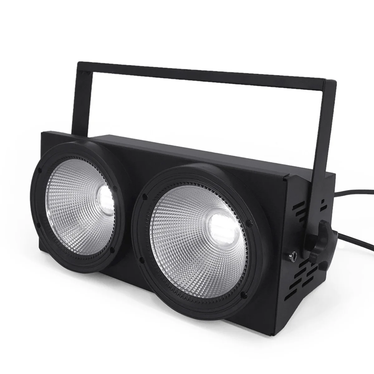 2 Stück 200W LED Publikums-Blinder-Lichter 2-Augen 2x100W Par Cob RGBWAUV 6in1 Strobe Wash Beam Bühnenbeleuchtung DJ Disco – Detail 3