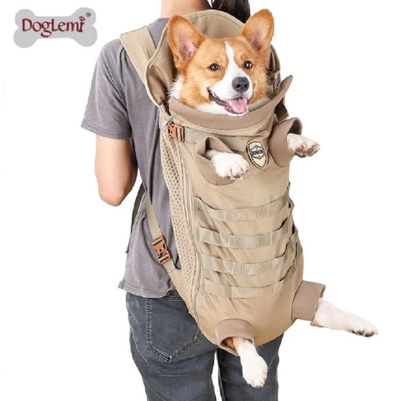 Dog backpack portable four-legged large and medium-sized dog Kejifa Dou breathable pet tactics backpack