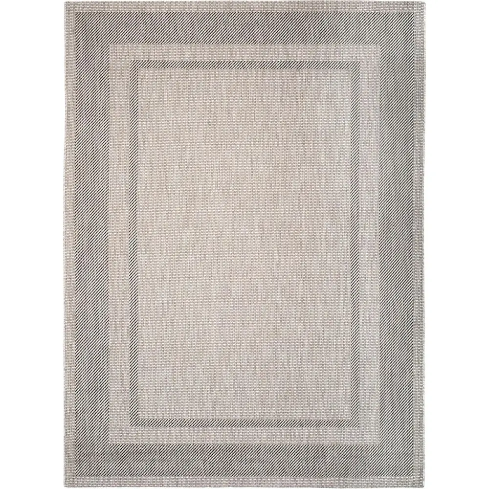 

Wasale Rug Outdoor Courtyard Collection - 10' x 14', ei& lack, Non-Sedding & Easy to Clean, Ideal or Patio, ackyard, Deck, Mudro