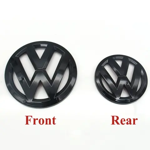 2pcs ABS Car Front Grill Emblem Rear Trunk Badge Logo for Volkswagen VW Golf 5 6 7 7.5 8 MK5 MK6 MK7 MK8 Polo Passat B8 Scirocco 8 best sales wv logo - №1