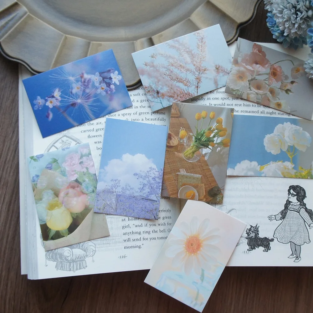 Multi-use 27pcs Picking Flowers By The River Mini Card As Scrapbooking Party Invitation Cards Message Cards