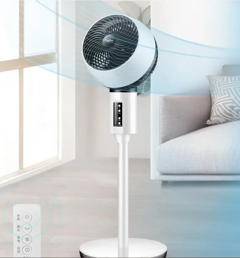 New Smart Remote Control Air Circulation Fan Household Floor Fan Silent Desk Vertical Humidifier Cooling Fan Electric Fan