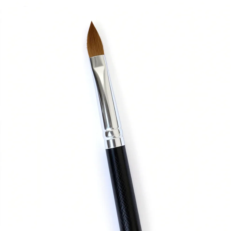 Pincel de delineador de pele de vison, pincel de sobrancelha, pincel labial de precisão, caneta delineadora de lábios para contorno de formato de lábios, pincéis de maquiagem de precisão