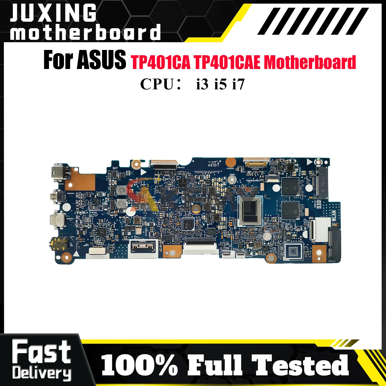 

TP401CA Laptop Motherboard For ASUS VivoBook Flip TP401CAE TP401C TP401CA Notebook Mainboard With i3 i5 i7 CPU 100% tests OK stk
