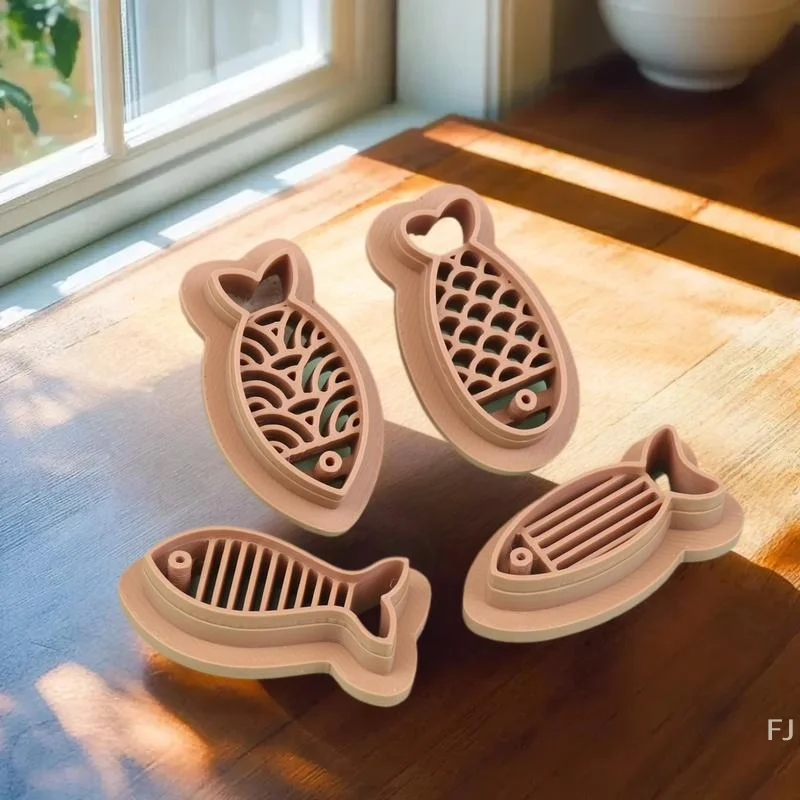 [YU] 1/4 قطعة لطيف الأسماك بوليمر كلاي القاطع لينة السيراميك الفخار DIY بها بنفسك الطين أقراط قالب قطع المجوهرات