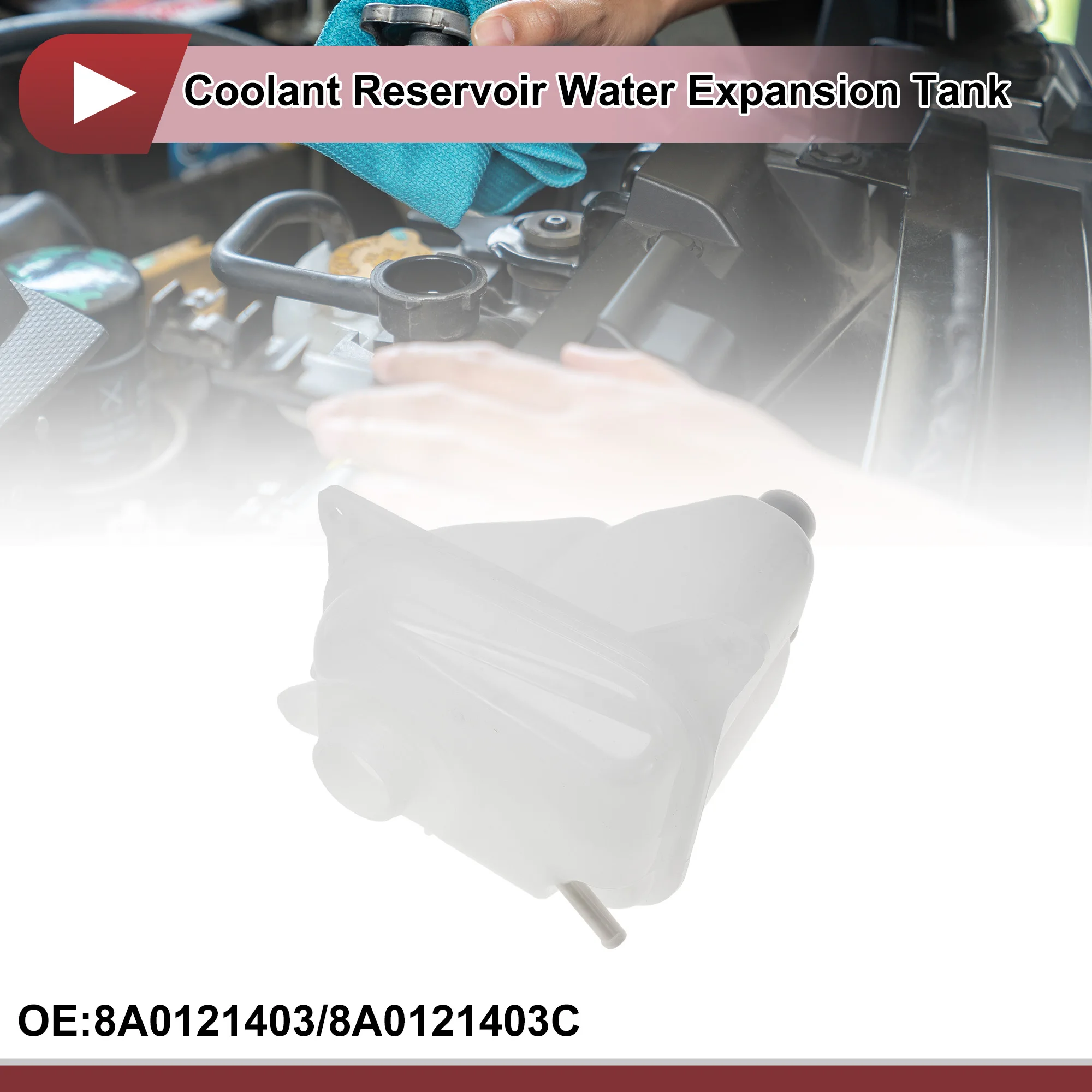 UXCELL 1 Pc Engine Coolant Water Expansion Tank for 80 100 200 Quattro Coupe Petrol Coolant Radiator No.8A0121403/8A0121403C