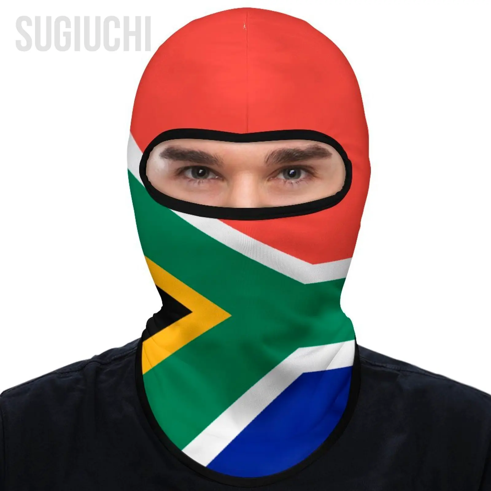 South Africa Flag Outdoor Cool Sunscreen Motorcycle Face Mask Moto Biker Wind Cap Stopper Windproof Bicycle Cycling Headgear