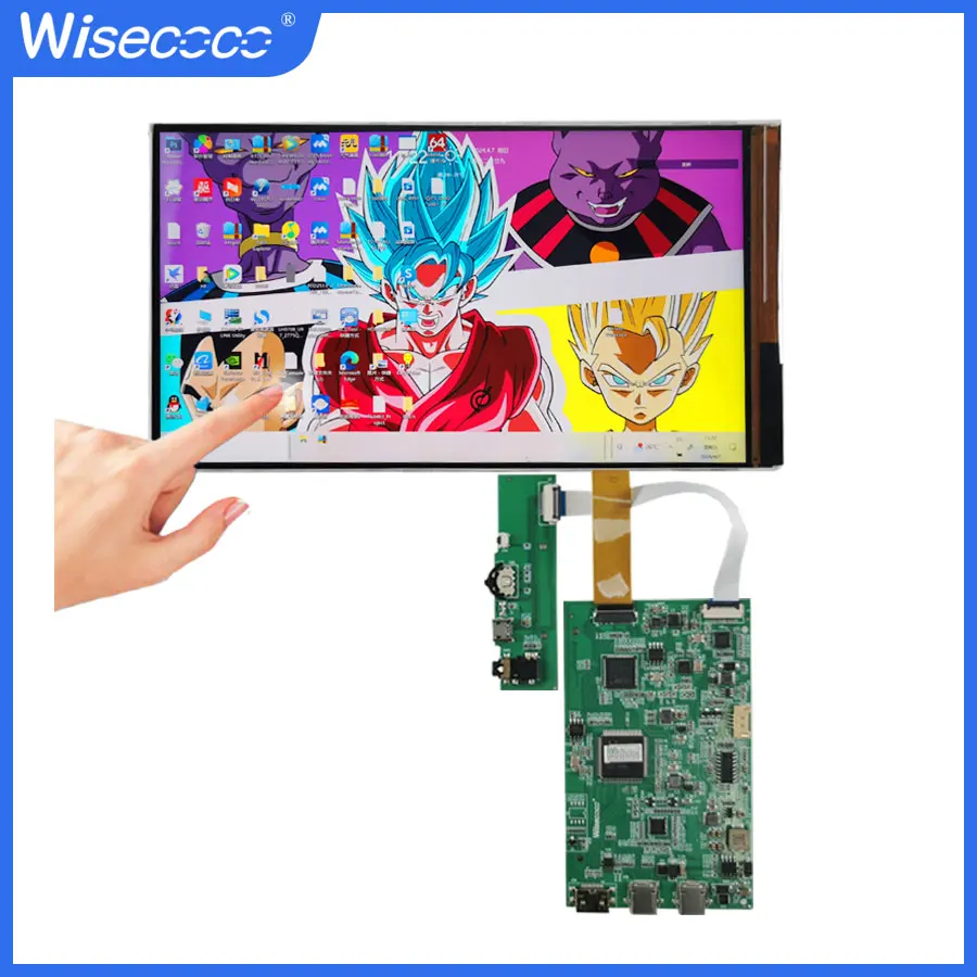 

7 Inch 1920x1080 Full HD IPS LCD Screen MIPI Driver Board Wisecoco Build-in Touch Panel For Laptop PC Raspberry Pi PS4 XBox