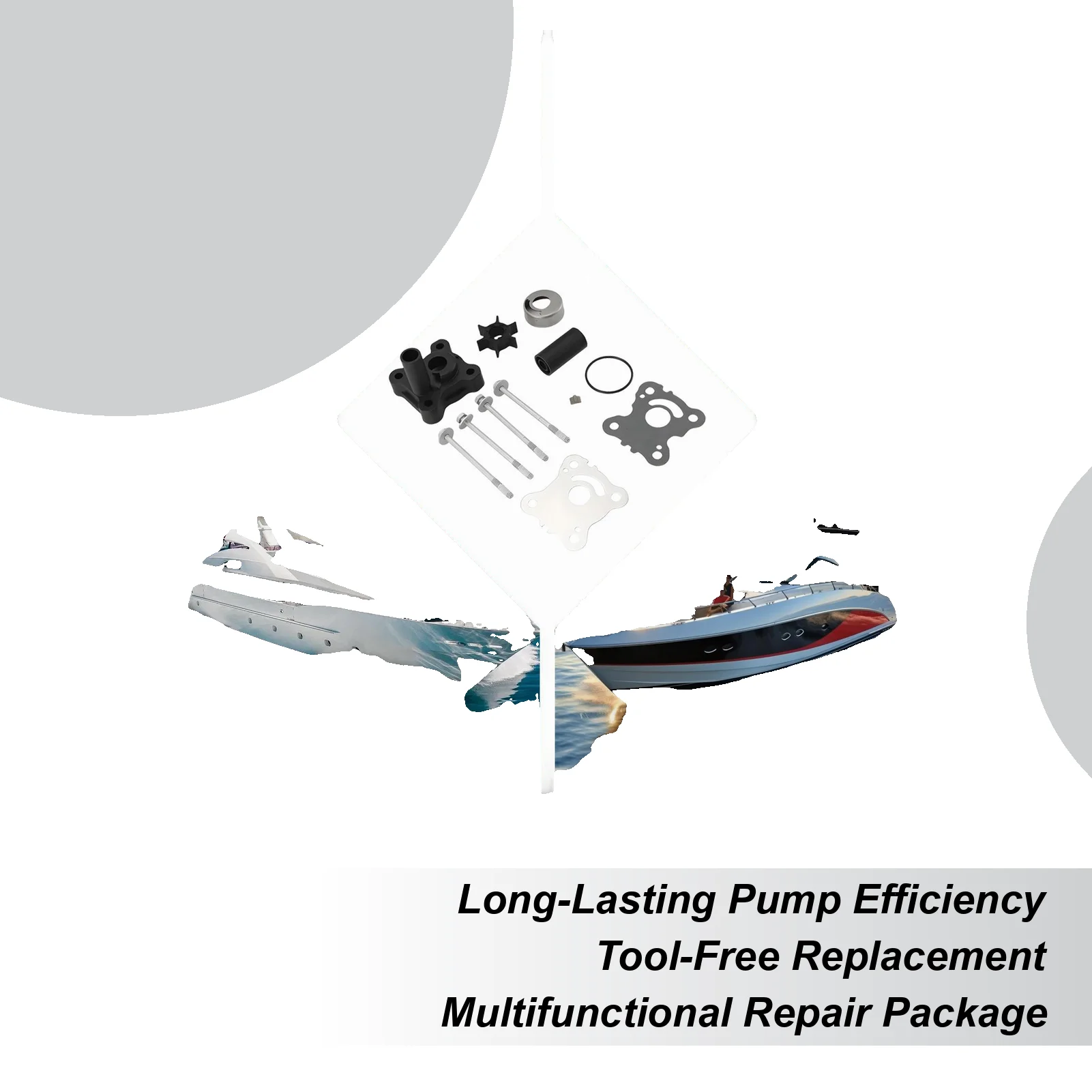 

For 06193-ZW9-A32 Honda Outboard Motors BF8D BF9.9D 15D 20D 4T 8-20HP Water Pump Repair Kit Precision Sturdy Quick Water Pump