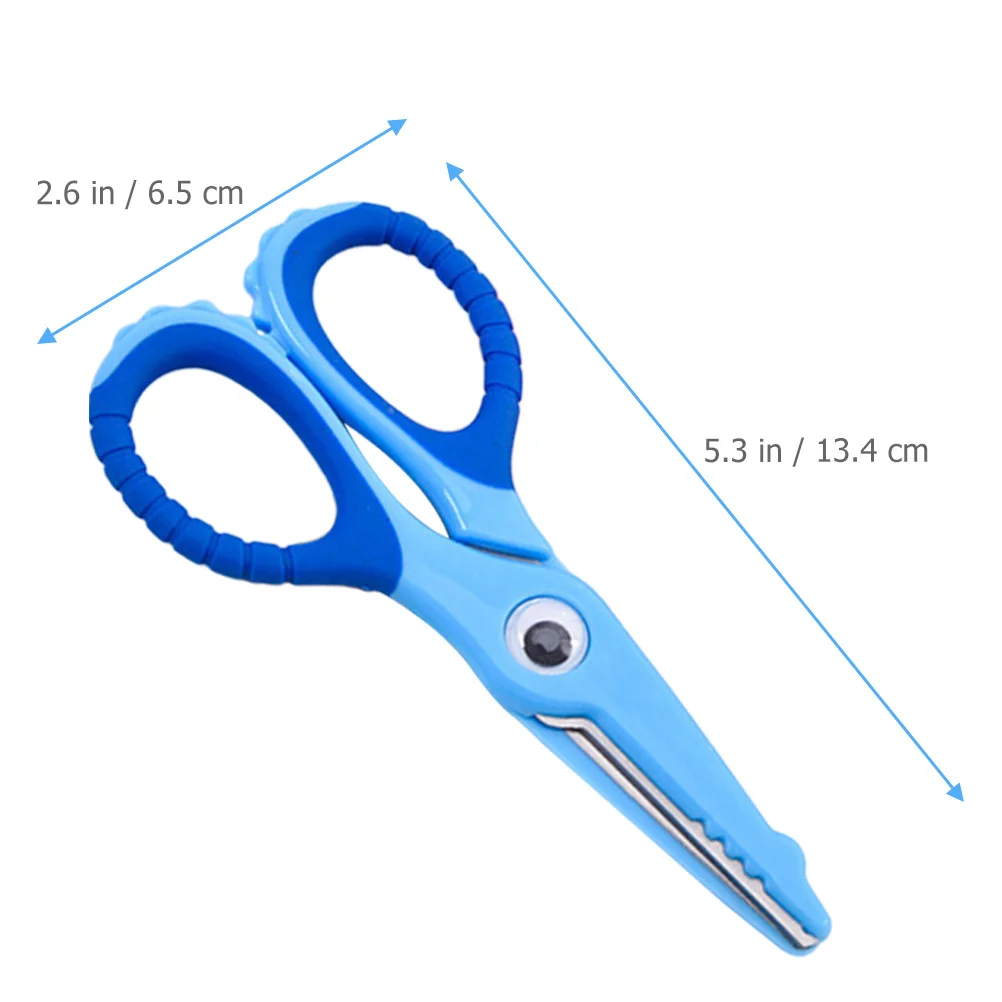 2Pcs Safe Scissors Lightweight Ergonomic Design for Home Office DIY Paper Cutting Kids Home Accessories