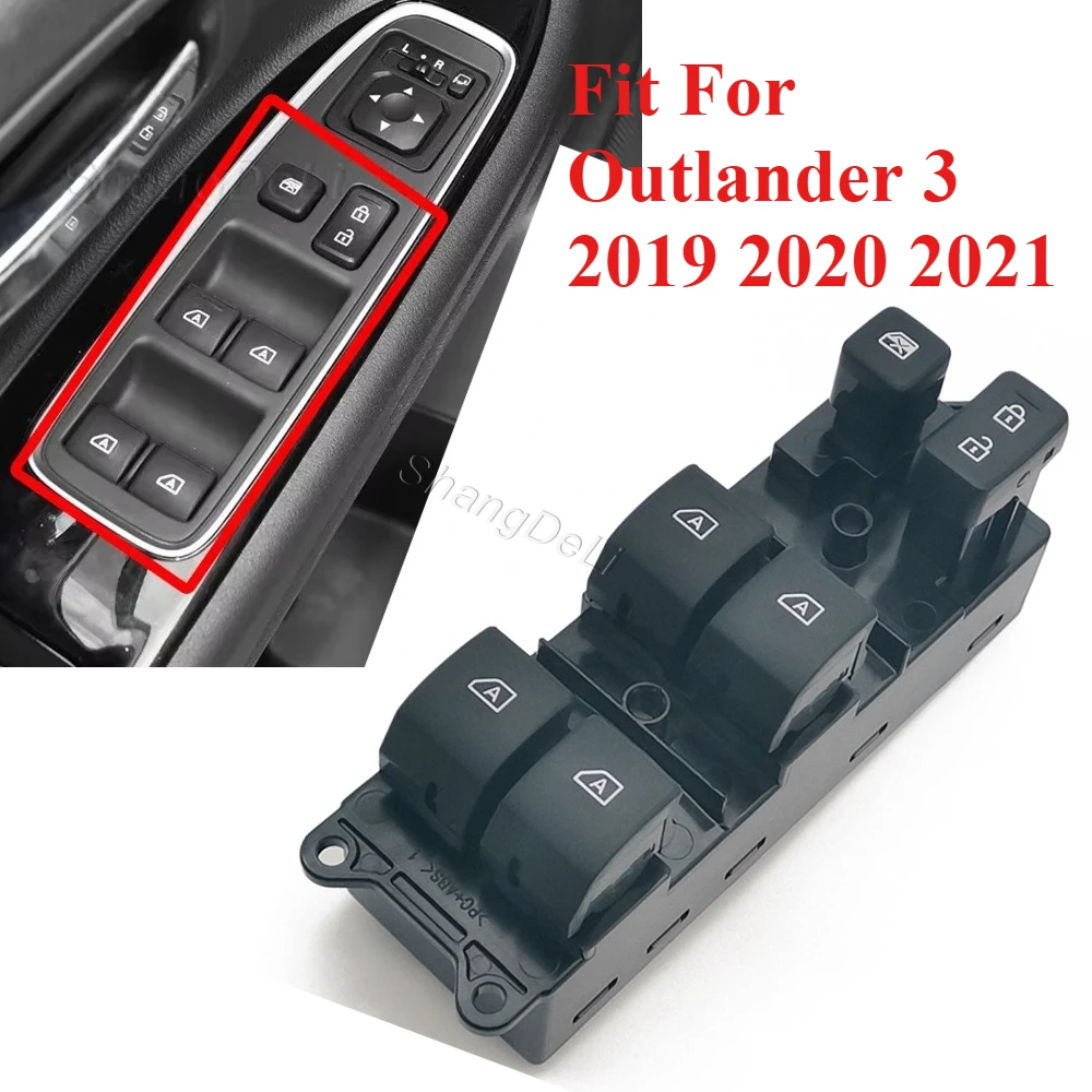 

Главный переключатель управления стеклоподъемниками (левый руль) совместим с Mitsubishi Outlander 3 2019-2021