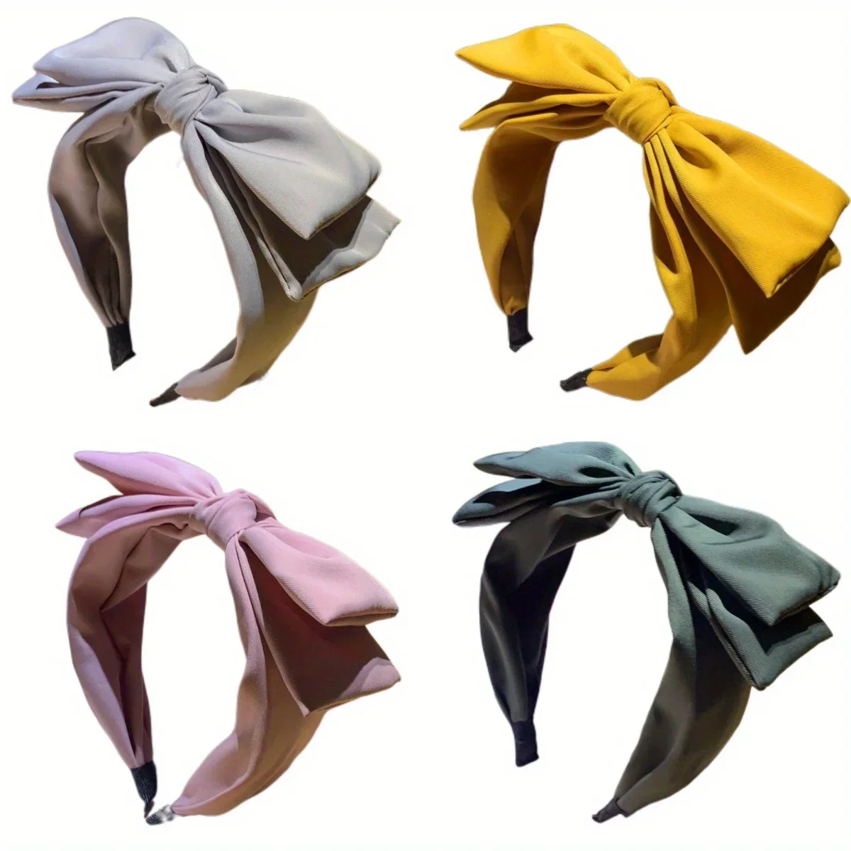 

Wide Headband Double Layer Bowknot Design Sweet Simple Hair Hoop For Adult Women Girls Fashion Daily Hair Accessories