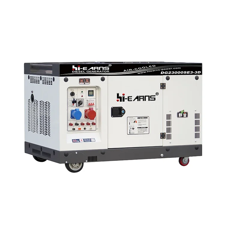 DG23000SE3-3D silent 2V98 two cylinder dies el 16KW 3 phase   generator 20kva