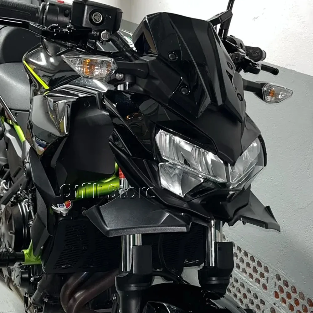 

Motorcycle For Kawasaki Z 650 Z650 2020-2024 New Front Spoiler Winglet Aerodynamic Wing Deflector Kit Naked Downforce Spoilers