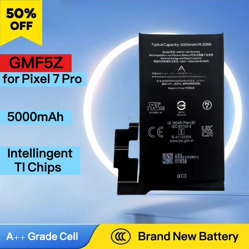 

5000mAh GMF5Z 4355mAh GZE8U 4285mAh GP5JE Replacement Mobile Phone Batteries For Google Pixel 7 Pro Pixel 7 Pixel 7A with Tools