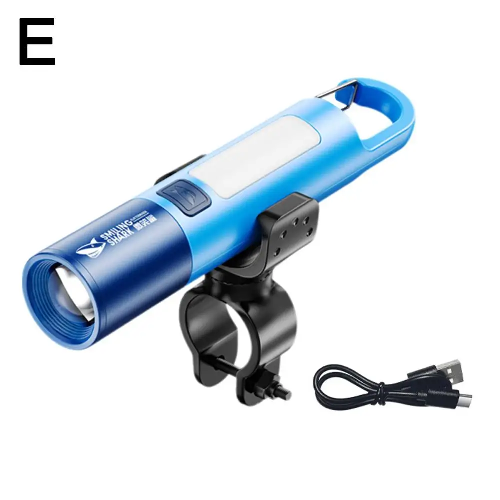 3-in-1 800 Lumen ไฟฉายจักรยานพร้อมขาตั้ง USB Light Bright ชาร์จกันน้ําซูมขี่จักรยาน Super LED S9g5