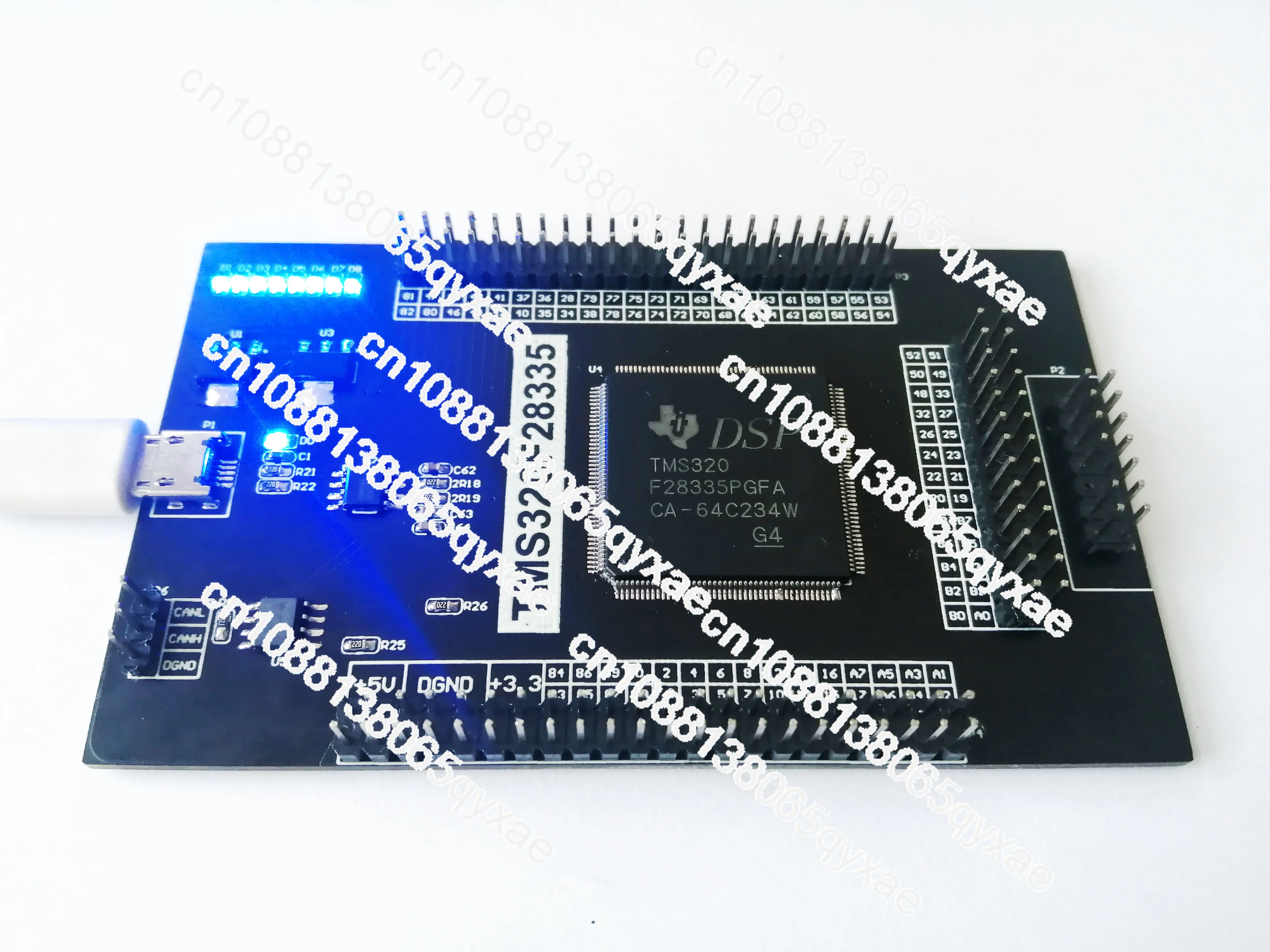 TMS320F28335 DSP development board USB to serial port to CAN communication