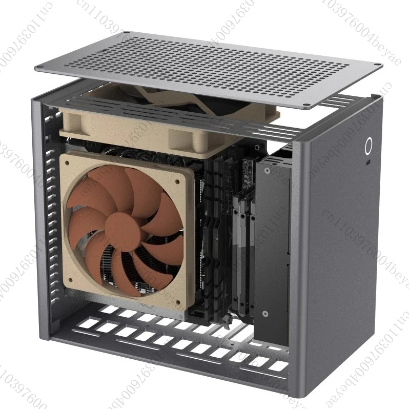 A2 liga de alumínio itx pequeno chassi desktop mini host A4 K39 chassi