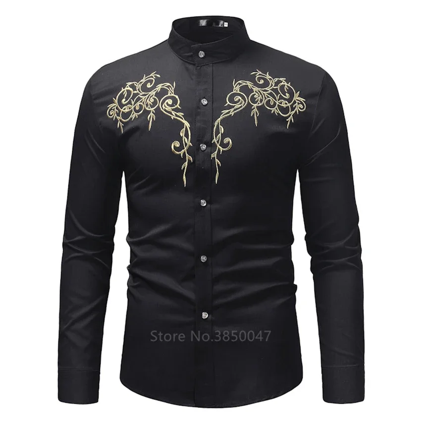 

2022 African Clothes for Men Shirt Dashiki Long Sleeve Embroidery Rich Bazin Print Traditional Africa Fashion Dresses Clothing